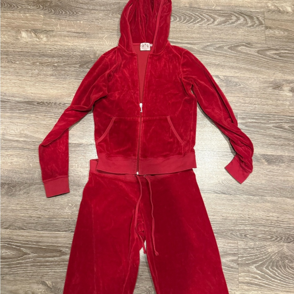 Juicy Couture vintage y2k tracksuit size medium top small bottoms - fits S